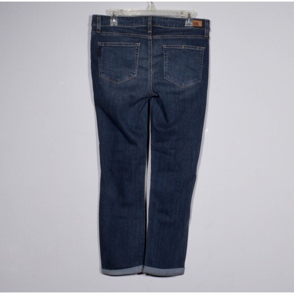 Paige Skyline Crop Jeans - Distressed - Cuffed -  Size 31 - Picture 2 of 4